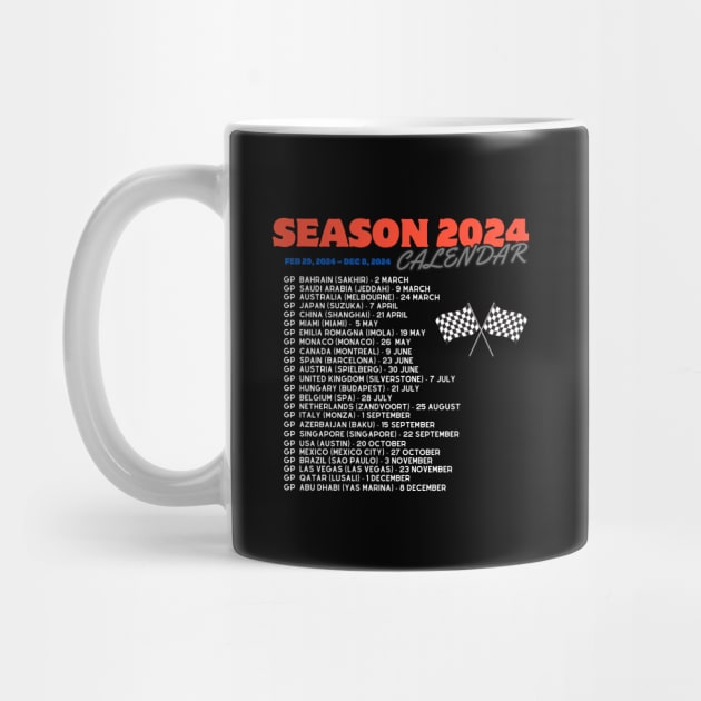 Formula 1 calendar 2024, season 2024 by Pattyld